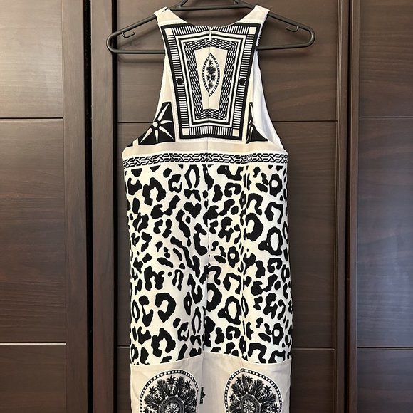 Shona Joy ivory midi dress, as new, animal print, size 6 or size 8 - Picture 6 of 9